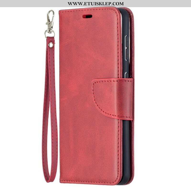 Etui Folio do Samsung Galaxy S21 5G Skórzany Futerał Gładka Klapa Ukośna